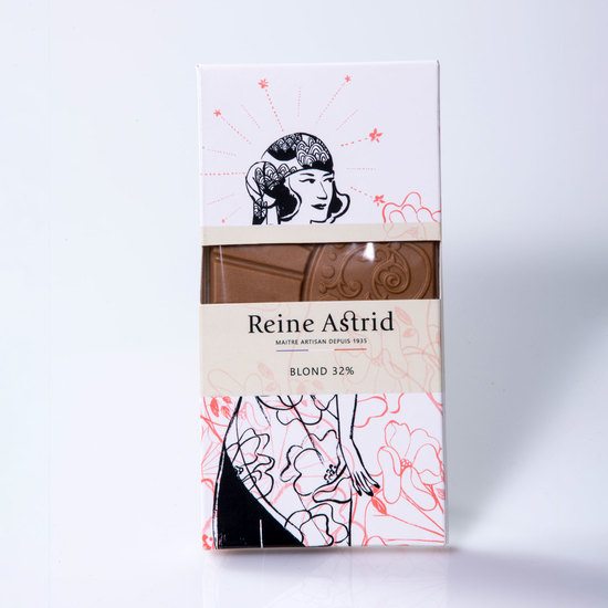 Reine Astrid Tablette Chocolat Blond 32% 75g