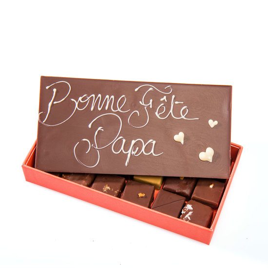 Coffret Chocolats Lait Bonne Fête Papa 2024 