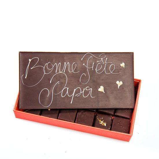 Coffret Chocolats Noir Bonne Fête Papa 2024 