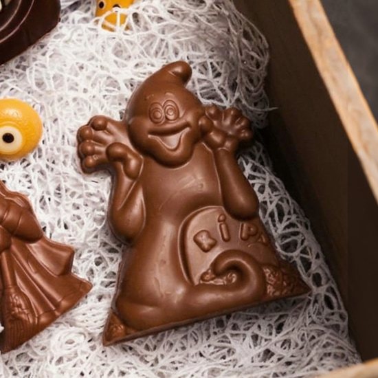 Reine Astrid Sujet Chocolat Lait - Fantôme Halloween 85g Reine Astrid Sujet Chocolat Lait - Fantôme Halloween 85g