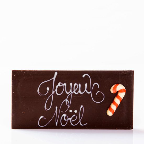 Tablette Message Chocolat Noir Joyeux Noël 100g Tablette Message Chocolat Noir Joyeux Noël 100g