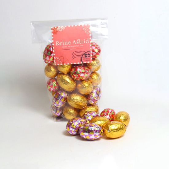 Reine Astrid Oeufs de Pâques Pralinés Chocolat Noir Sachet de 200g Reine Astrid Oeufs de Pâques Pralinés Chocolat Noir Sachet de 200g